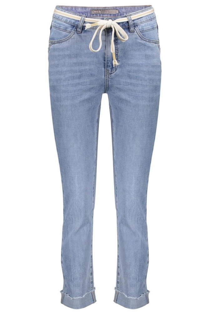 SKINNY JEANS TURN UP 51304 10 000811 STONEWASH DENIM
